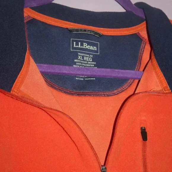 L.L. Bean Men's Traditional Fit XL Reg Fleece Pull-Over with Chest Pocket - Picture 3 of 13